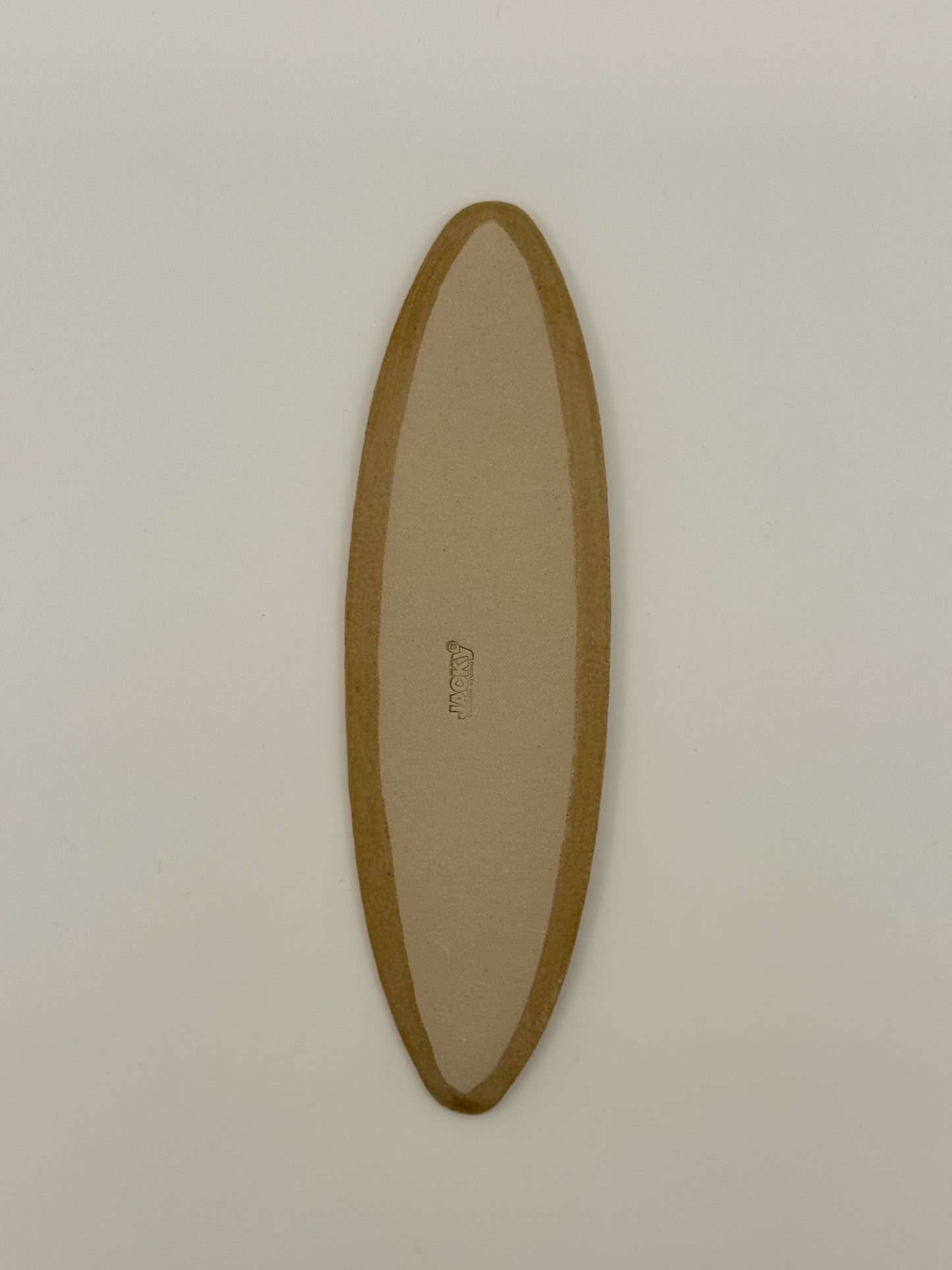 Serveerschaal ovaal (2 maten, 2 kleuren: ocher & mist)