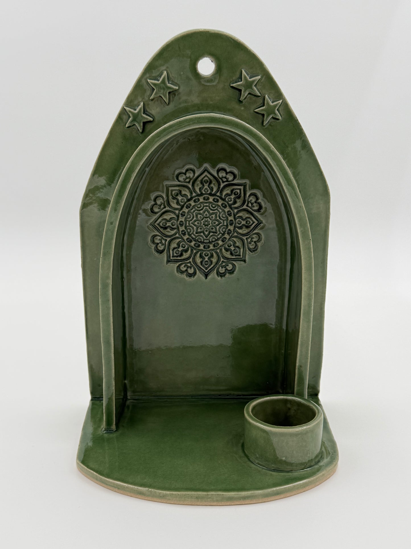 Altaartje Mandala voor binnen/buiten Jade