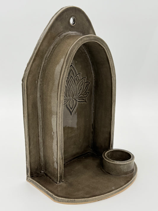 Altaartje Lotus voor binnen/buiten Smoke