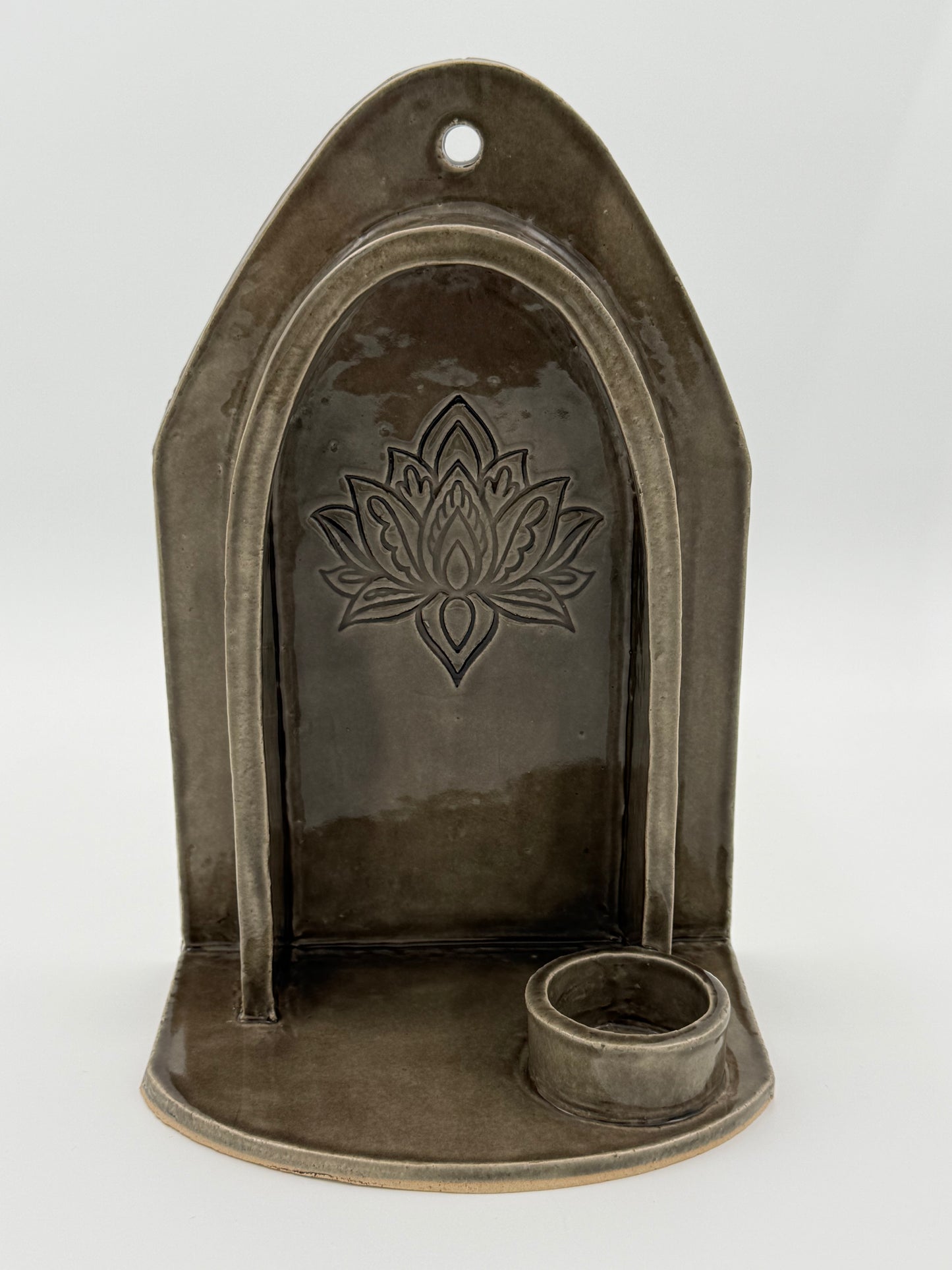 Altaartje Lotus voor binnen/buiten Smoke